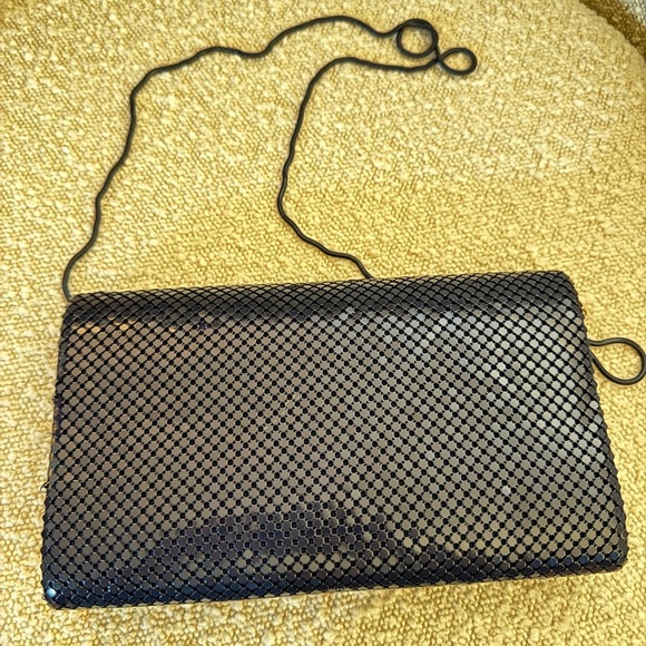 No name brand Navy blue sequin style envelope clutch - Picture 3 of 14